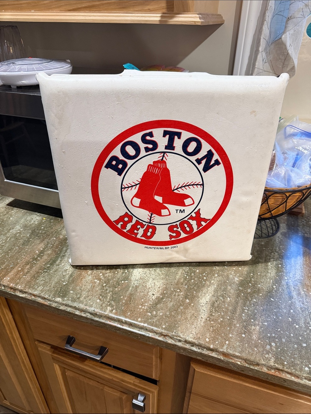 White & Red Wall Canvas - Official Team Logo